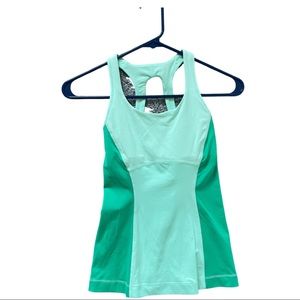 Green Workout Tank Top